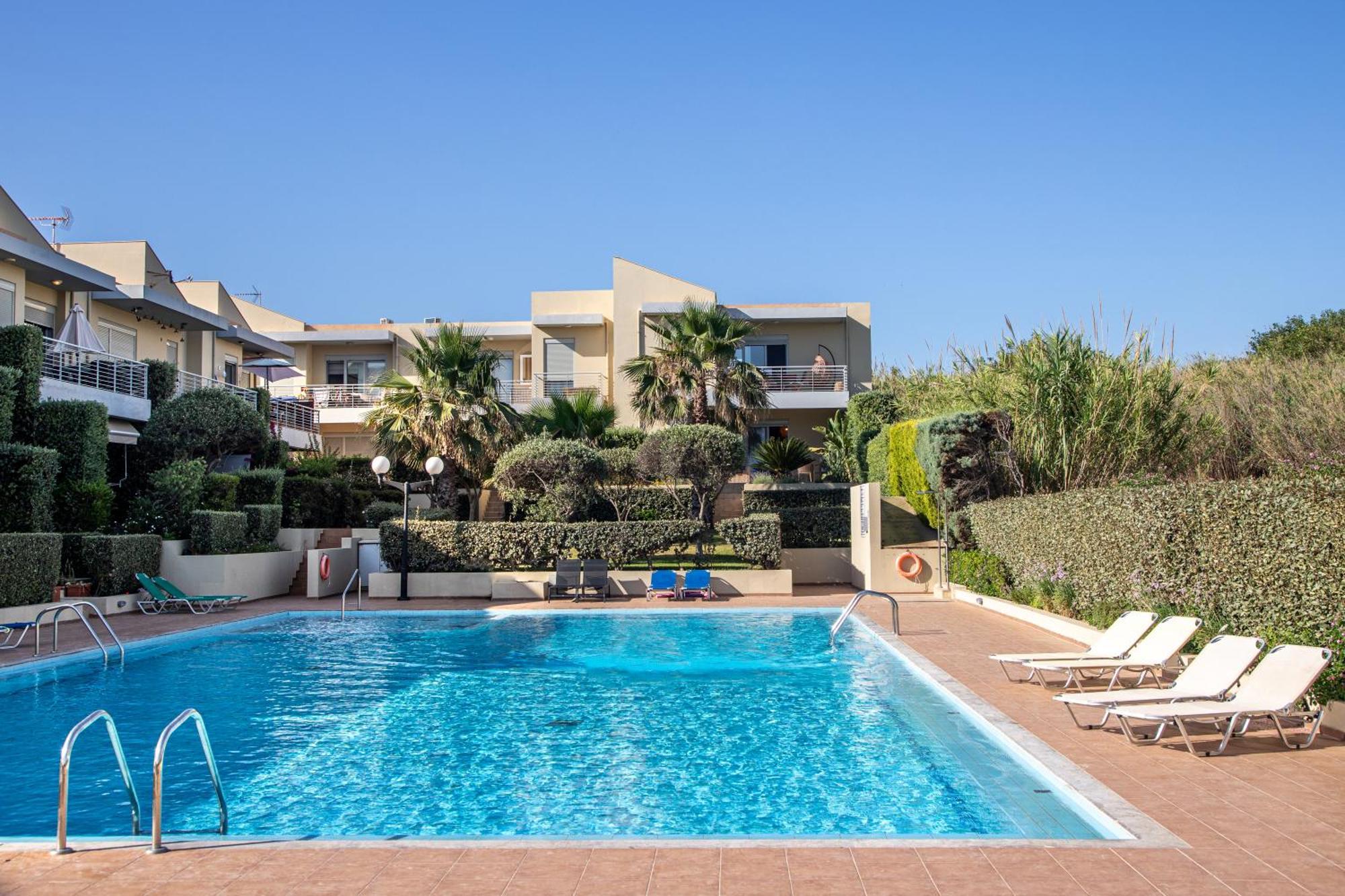 Maleme Yoga Blue Apartment Chania  Exterior foto